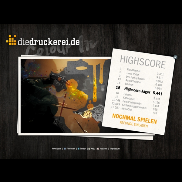 Farbenfrohe Highscore-Jagd