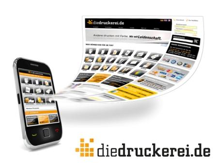 Drucksachen mobil via Handy bestellen