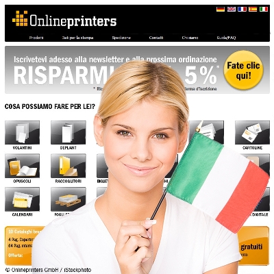 Italienischer Onlineshop fr Drucksachen